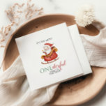 Jul Santa Oenderful Första födelsedag Pappersservett<br><div class="desc">Det är årets mest fantastiska tid! Santa Sleigh,  första födelsedagsfesten,  blöjor med vattenfärg,  tomten i sleigh.</div>