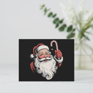 Jul Santa Retropresent Vintage Helg Vykort