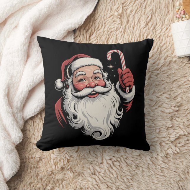 Jul Santa Retropresent Vintage Kudde (Filt)