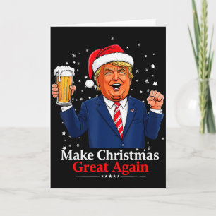 Jul Santa Rolig Trump Xmas Pyjamas Gör Chris Kort
