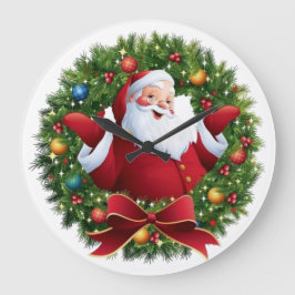 Jul Santa Stor Klocka