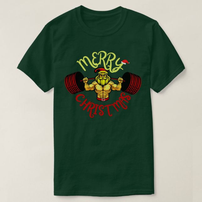 Jul Santal Living Heavy Barbell Squatmas T Shirt (Design framsida)