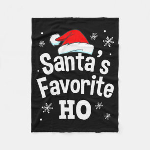 Jul Santa's Favorit Ho Tröja, Vuxen Stygg Fleecefilt