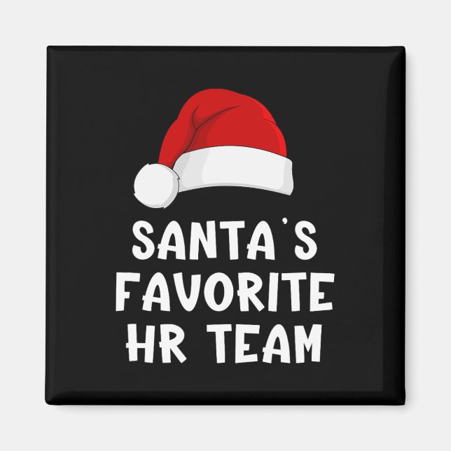 Jul Santas Favorit Hr Team Rolig Personalavdelning Magnet (Framsidan)
