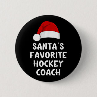 jul Santas Favorite Hockey Coach Funny Julafton Knapp