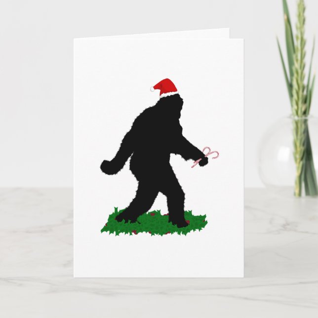 Jul-Sasquatch-jakt Helgkort (Framsida)