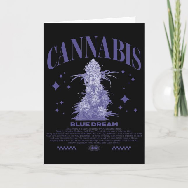 Jul Sativa Hybrid Stam Blue Dream  Kort (Framsida)