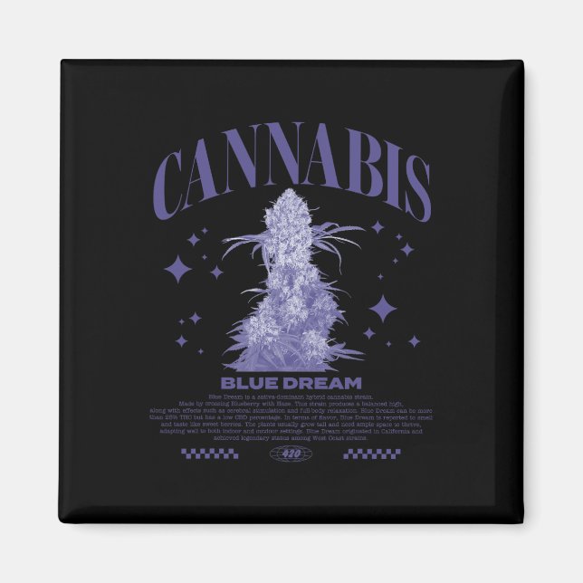 Jul Sativa Hybrid Stam Blue Dream  Magnet (Framsidan)