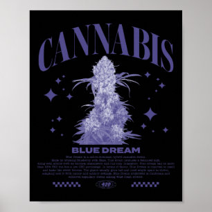 Jul Sativa Hybrid Stam Blue Dream Poster