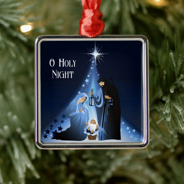 Jul-scenen för prydnadsföremål julgransprydnad metall (Träd)