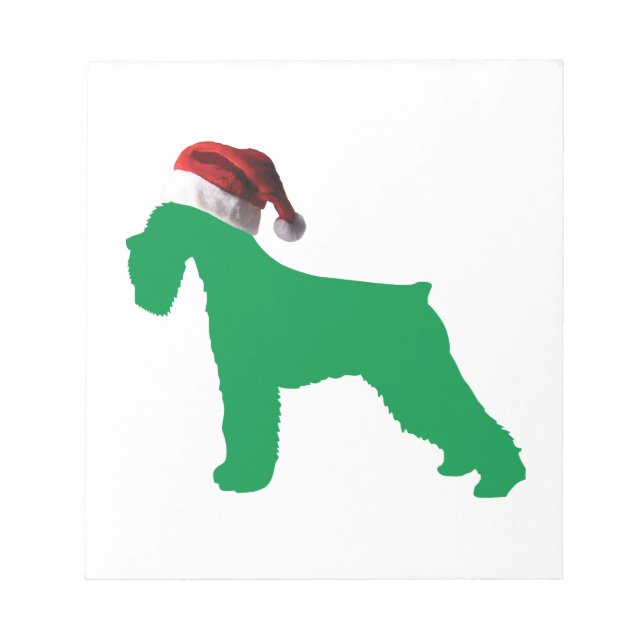 Jul Schnauzer Anteckningsblock (Framsida)