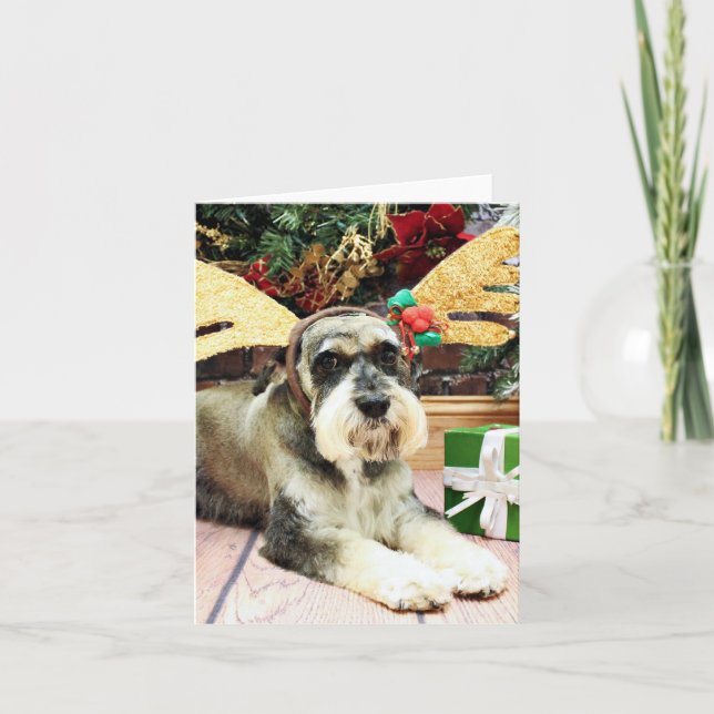 Jul - Schnauzer - Apache Helgkort (Framsida)
