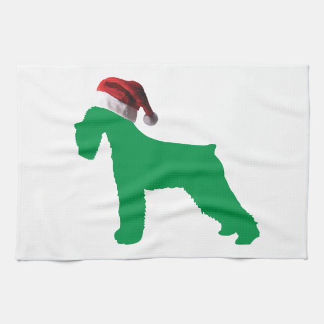Jul Schnauzer Kökshandduk (Horisontell)