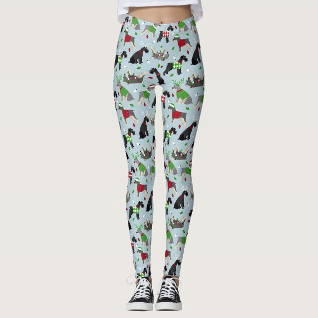 Jul Schnauzer Leggings (Framsida)