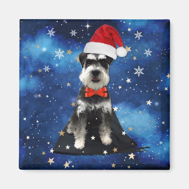 Jul Schnauzer Magnet (Framsidan)