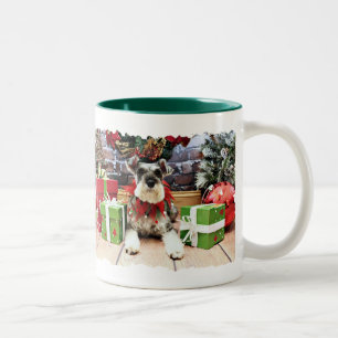 Jul - Schnauzer - Petunia Två-Tonad Mugg