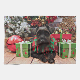 Jul - Schnauzerblandning - Bentley Kökshandduk