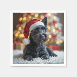 Jul Scottish Terrier på Päls Pappersservett