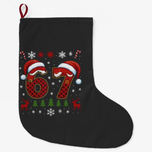 Jul Sex Sju 67 Tomte Xmas Gen Alpha Stor Julstrumpa