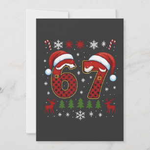 Jul Sex Sju 67 Tomte Xmas Gen Alpha Tack Kort