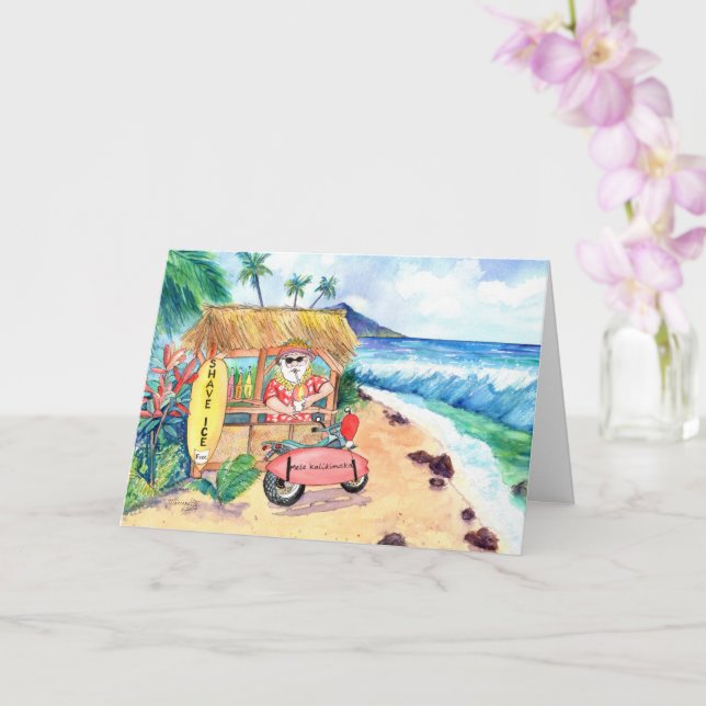 Jul Shave Ice Santa Kort (Orkide)