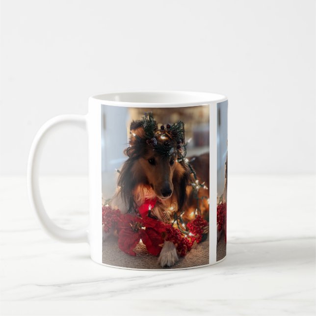 Jul Sheltie-mugg Kaffemugg (Vänster)