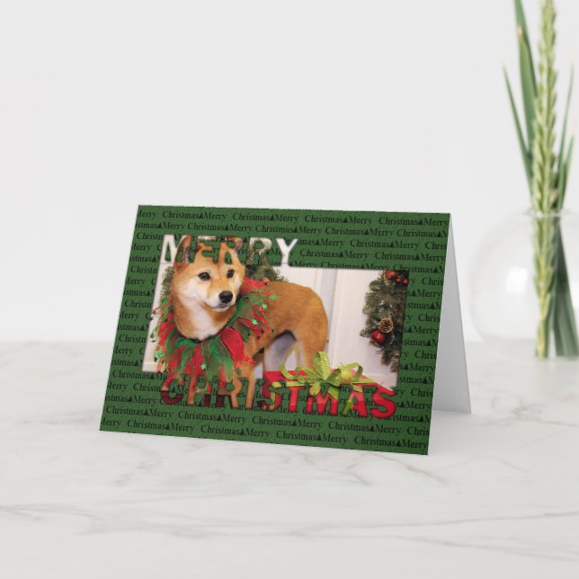 Jul - Shiba Inu Photocard Helgkort (Framsida)