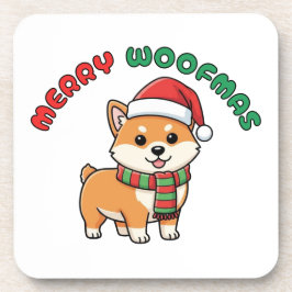 Jul Shiba Inu Underlägg: Merry Woofmas Underlägg