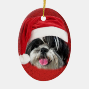Jul Shih Tzu Julgransprydnad Keramik