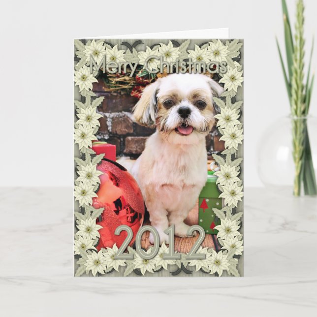 Jul - Shih Tzu - Marley Helgkort (Framsida)
