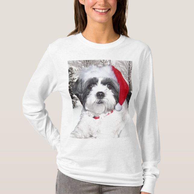 Jul Shih Tzu T-shirt (Framsida)