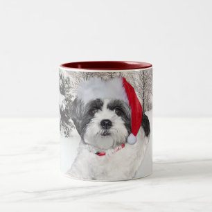 Jul Shih Tzu Två-Tonad Mugg