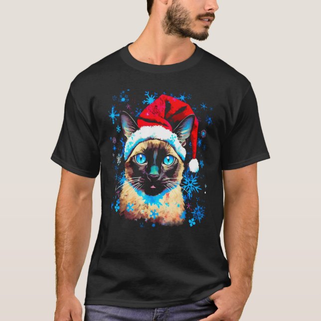 Jul siames katt t shirt (Framsida)