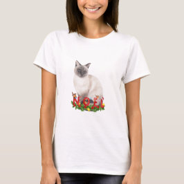 jul Siamese Cat Watercolor T Shirt