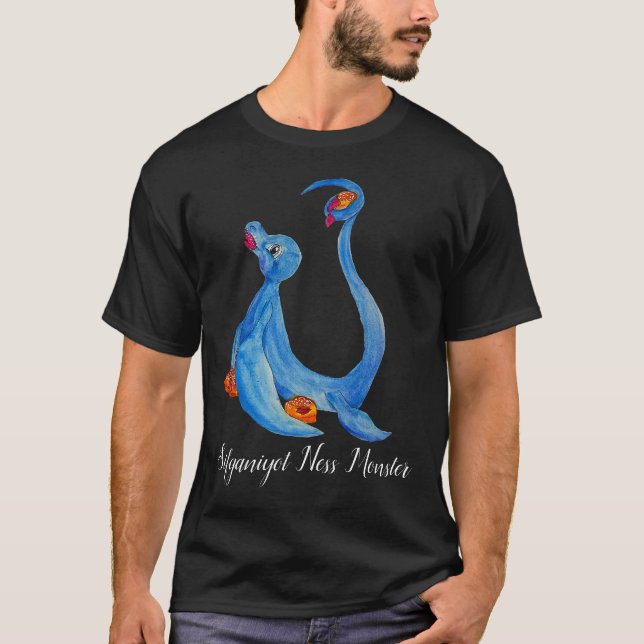 jul Sifganiyot Loch Ness Monster T Shirt (Framsida)