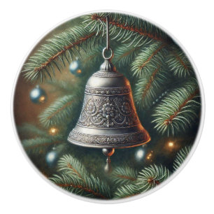 Jul Silver Bell Vintage Stil Knopp