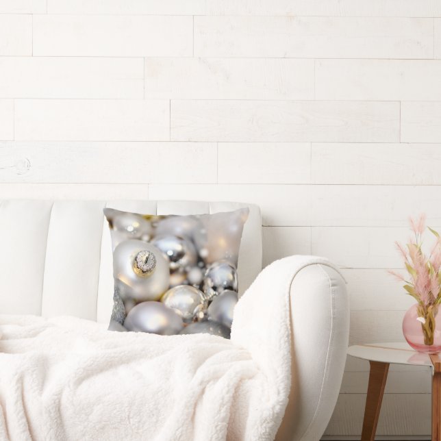 Jul Silver Decor Baubles Kudde (Soffa)