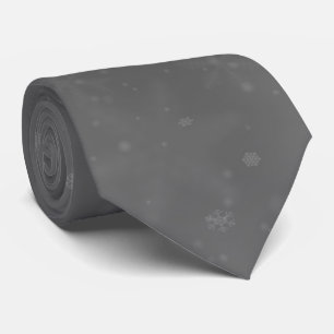 Jul Silver Grått Snowflake Neck Tie Slips