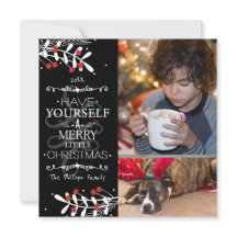 Jul Själv... Röda Bär Fotokort