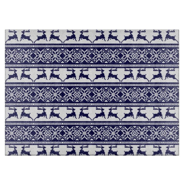 Jul, skandinaviska folkblått och vitt (Framsidan)