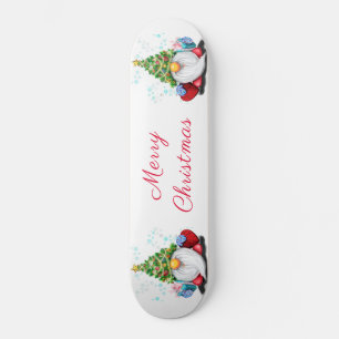 Jul Skateboard Gnome med Gift