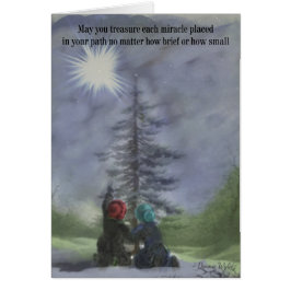 Jul - Skatta varje mirakel Julkort Hälsningskort