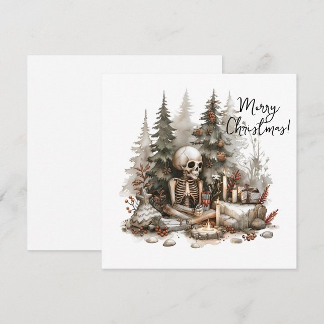 Jul Skeleton med Julgran (Fram/baksida)