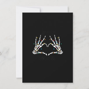 Jul Skeleton Spooky jul God jul Par Inbjudningar