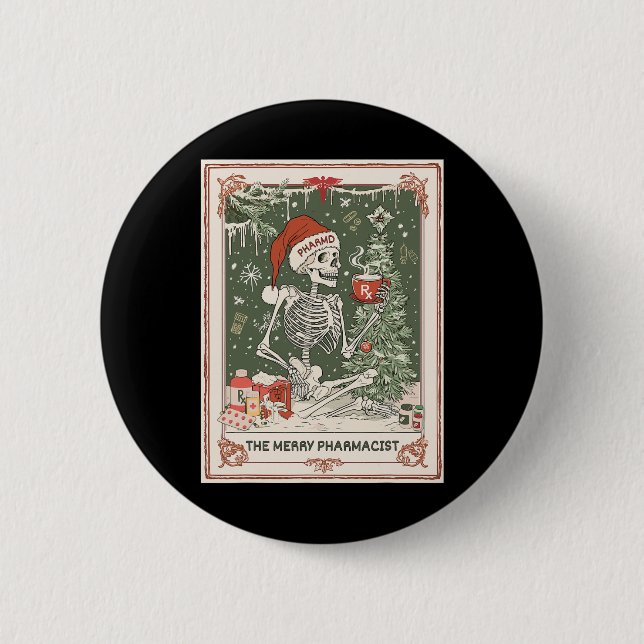 Jul Skeleton Tarot Card, Merry Pharmacosts Knapp (Framsida)