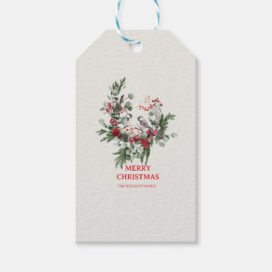 Jul Skog Minimalist Enkel Högtid 1 Presentetikett