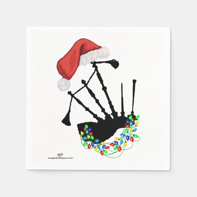 Jul Skotsk Highlanddansare Pappersservett (Framsidan)