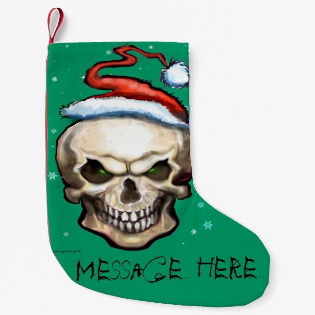Jul Skull Liten Julstrumpa (Framsidan)