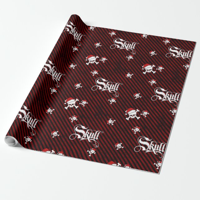 Jul Skull Presentpapper (Utrullad)