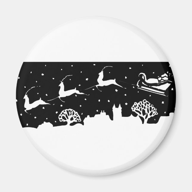Jul Sleigh Magnet (Framsidan)